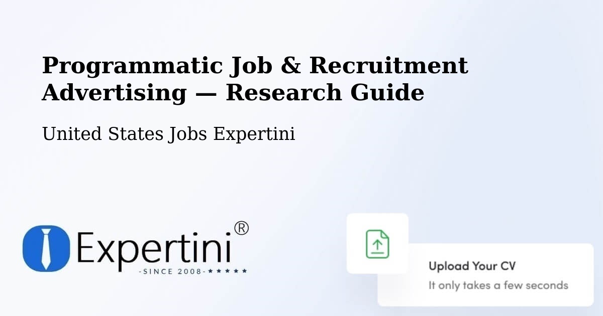 Programmatic Job & Recruitment Advertising — Research Guide – Plainview