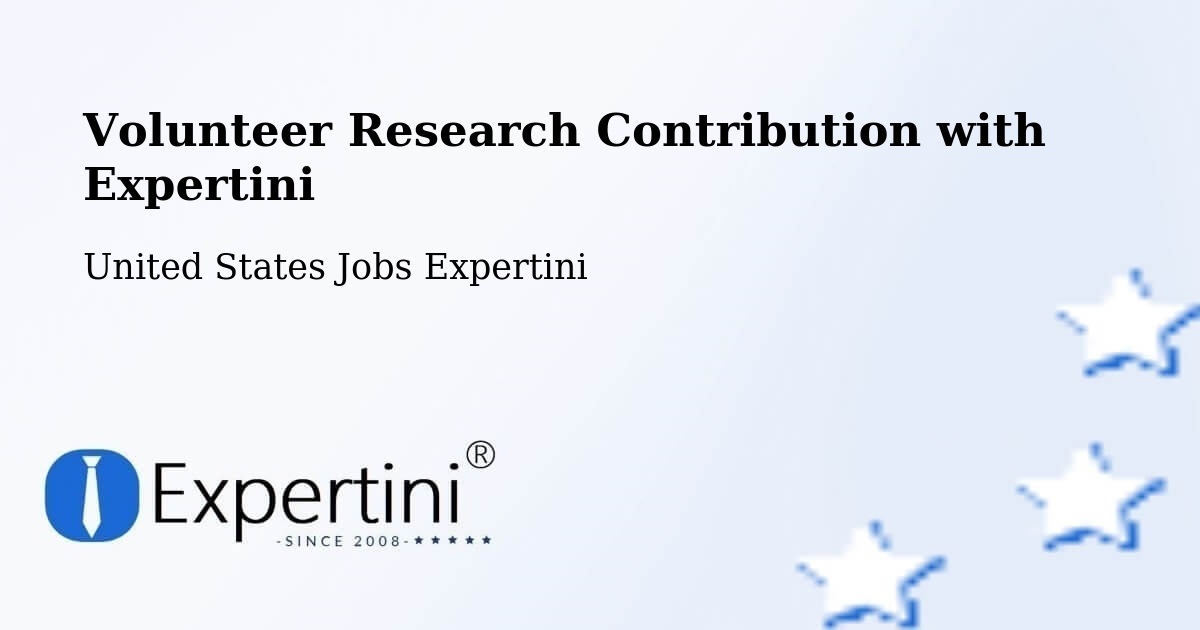 Volunteer Research Contribution Program – Plainview - United States Jobs Expertini